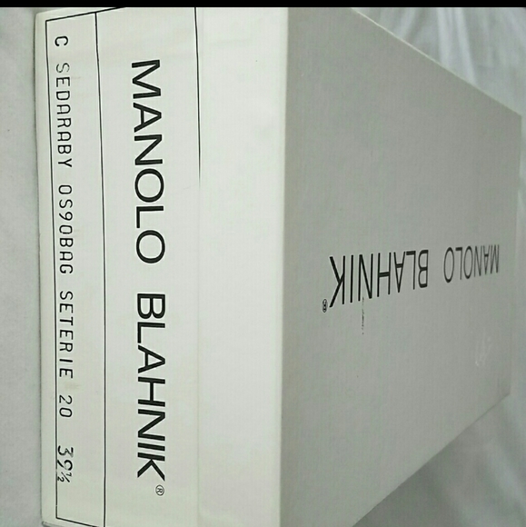 NWOT Vintage Manolo Blahnik D'orsay Pink floral satin Swarovski Sedarby 39.5 - Picture 8 of 9